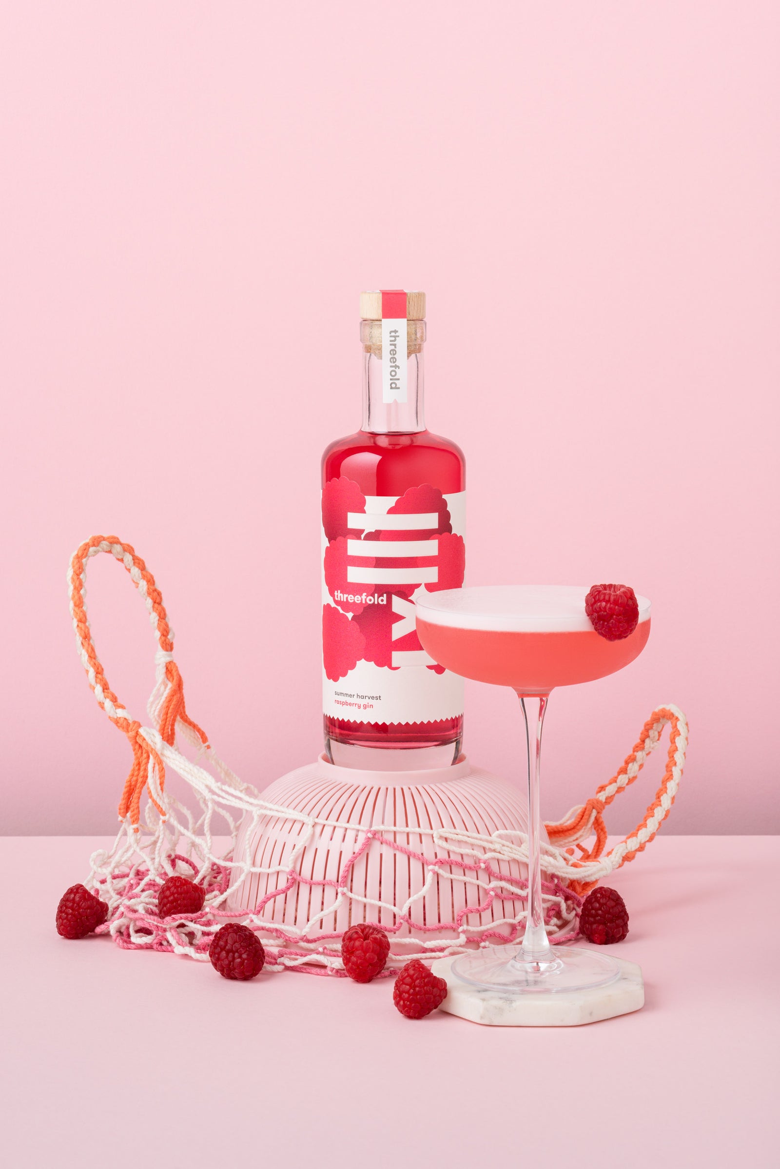 Raspberry Gin Clover Club
