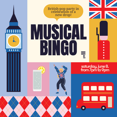 Musical Bingo: British Pop (June)